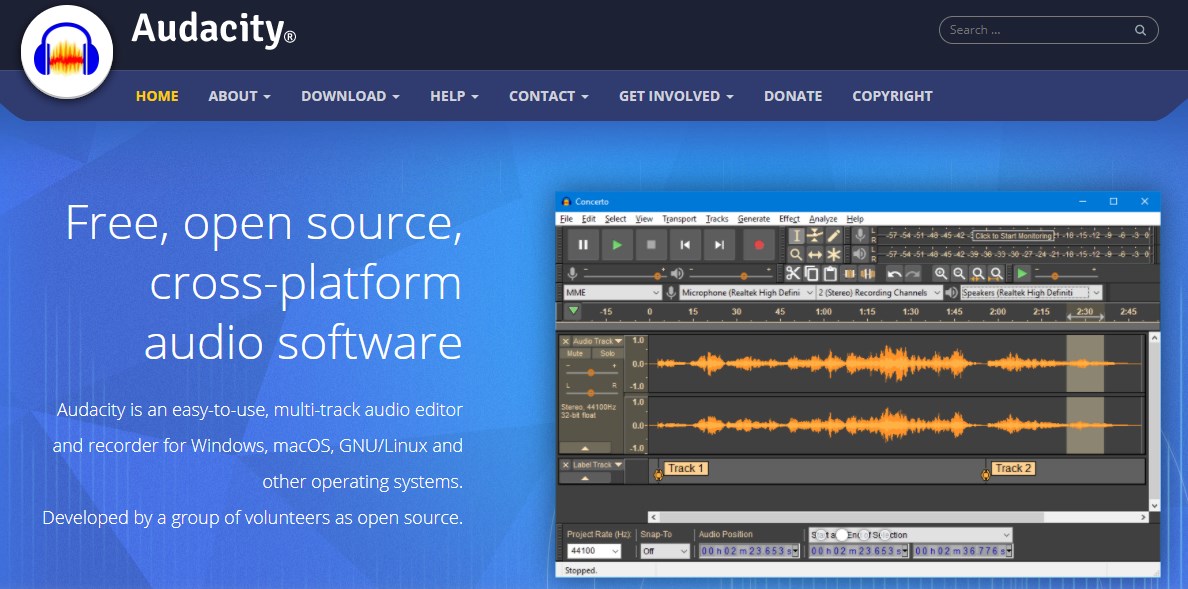 Audacityteam Podcast Recording Software