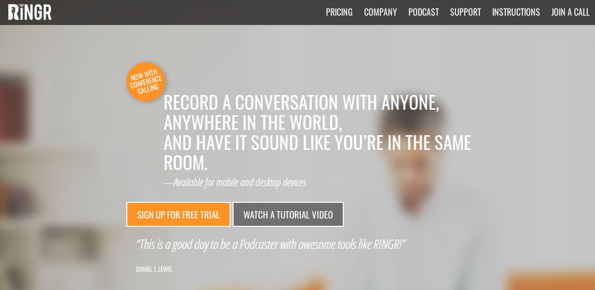 Ringr Podcast Recording Software