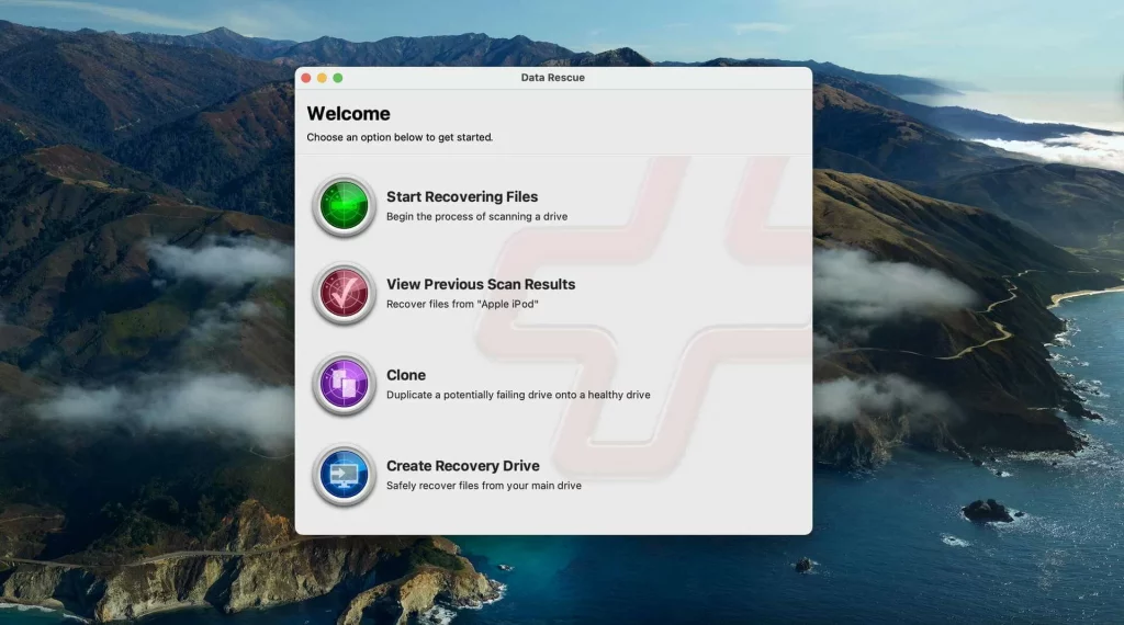 Data Rescue Recovery Software for Mac