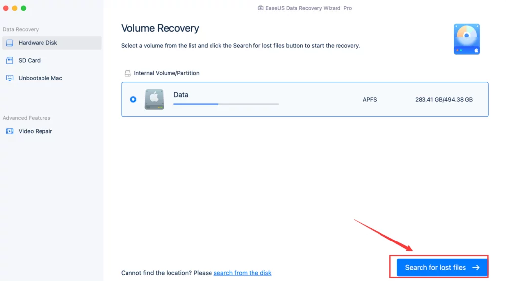 EaseUS Data Recovery Software for Mac